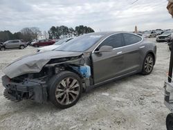 Salvage cars for sale at Loganville, GA auction: 2015 Tesla Model S