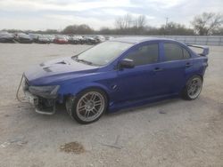 Salvage cars for sale at San Antonio, TX auction: 2010 Mitsubishi Lancer Evolution GSR