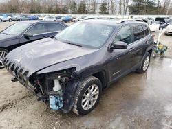 Salvage cars for sale from Copart North Billerica, MA: 2017 Jeep Cherokee Latitude