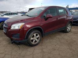 Chevrolet Trax LS salvage cars for sale: 2016 Chevrolet Trax LS