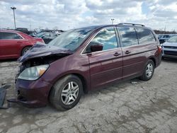 Salvage cars for sale at Indianapolis, IN auction: 2007 Honda Odyssey EXL