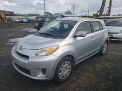 Salvage cars for sale from Copart Kapolei, HI: 2008 Scion XD