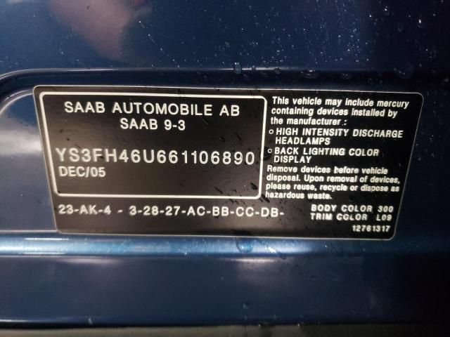 2006 Saab 9-3 Aero