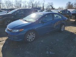 Salvage cars for sale at Baltimore, MD auction: 2012 Honda Civic EX