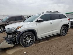 Toyota Highlander salvage cars for sale: 2018 Toyota Highlander SE