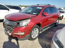 Salvage cars for sale from Copart Houston, TX: 2014 Chevrolet Traverse LT