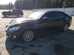 Salvage cars for sale from Copart Arlington, WA: 2008 Lexus IS 250