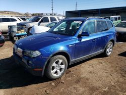 Salvage cars for sale from Copart Colorado Springs, CO: 2007 BMW X3 3.0SI