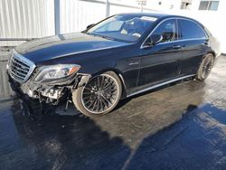 Mercedes-Benz S 63 AMG salvage cars for sale: 2015 Mercedes-Benz S 63 AMG