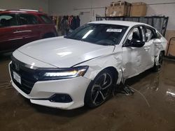 Salvage cars for sale at Elgin, IL auction: 2022 Honda Accord Sport
