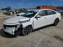 Honda salvage cars for sale: 2023 Honda Accord Touring Hybrid