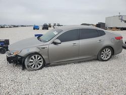 Salvage cars for sale from Copart New Braunfels, TX: 2018 KIA Optima LX