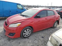 Toyota salvage cars for sale: 2009 Toyota Corolla Matrix