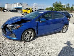 Chevrolet Cruze salvage cars for sale: 2019 Chevrolet Cruze LT