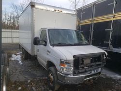 Salvage trucks for sale at Marlboro, NY auction: 2018 Ford Econoline E350 Super Duty Cutaway Van