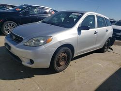 Vehiculos salvage en venta de Copart Grand Prairie, TX: 2005 Toyota Corolla Matrix XR