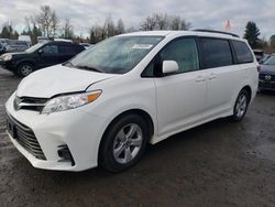 Toyota Sienna LE Vehiculos salvage en venta: 2020 Toyota Sienna LE