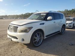 Salvage cars for sale from Copart Greenwell Springs, LA: 2012 Infiniti QX56