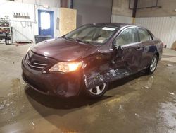 Salvage cars for sale from Copart Glassboro, NJ: 2013 Toyota Corolla Base