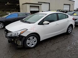 Salvage cars for sale at Woodburn, OR auction: 2017 KIA Forte LX