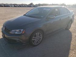 Salvage cars for sale at San Antonio, TX auction: 2015 Volkswagen Jetta SEL