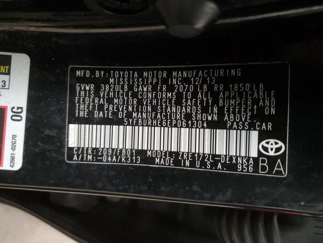 2014 Toyota Corolla L