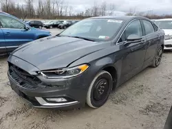 Salvage cars for sale at Leroy, NY auction: 2018 Ford Fusion TITANIUM/PLATINUM