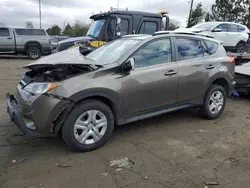 Salvage cars for sale at Denver, CO auction: 2015 Toyota Rav4 LE