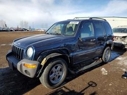 Salvage cars for sale from Copart Rocky View County, AB: 2004 Jeep Liberty Sport