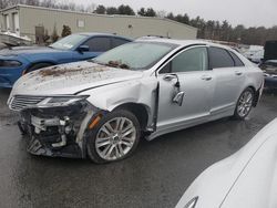 Salvage cars for sale at Exeter, RI auction: 2015 Lincoln MKZ