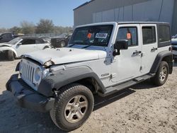 Jeep salvage cars for sale: 2015 Jeep Wrangler Unlimited Sport