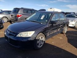 Honda Civic salvage cars for sale: 2004 Honda Civic EX