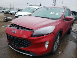 Salvage cars for sale from Copart Elgin, IL: 2021 Ford Escape Titanium
