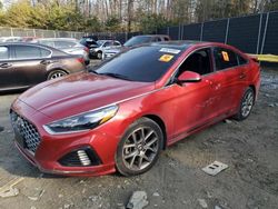 Salvage cars for sale at Waldorf, MD auction: 2019 Hyundai Sonata Limited Turbo