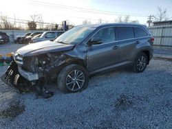 Salvage cars for sale from Copart Walton, KY: 2018 Toyota Highlander SE