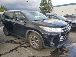 Salvage cars for sale from Copart Rancho Cucamonga, CA: 2019 Toyota Highlander SE