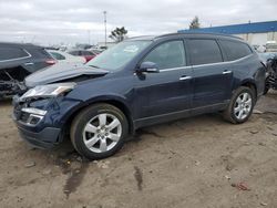 Salvage cars for sale at Woodhaven, MI auction: 2017 Chevrolet Traverse LT