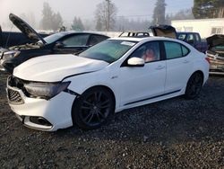 Salvage cars for sale at Graham, WA auction: 2018 Acura TLX TECH+A