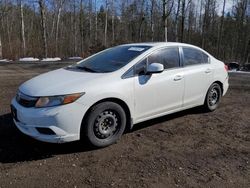 Honda salvage cars for sale: 2012 Honda Civic LX