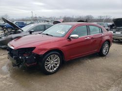 Salvage cars for sale at Louisville, KY auction: 2013 Chrysler 200 Limited