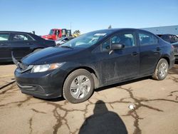 Salvage cars for sale at Woodhaven, MI auction: 2015 Honda Civic LX