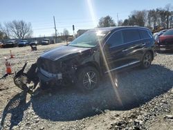 Salvage cars for sale from Copart Mebane, NC: 2017 Infiniti QX60