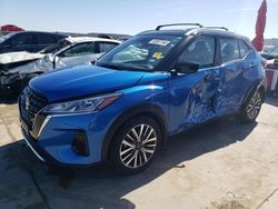 Salvage cars for sale at Grand Prairie, TX auction: 2022 Nissan Kicks SV