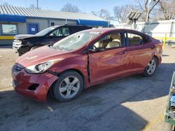 Salvage cars for sale from Copart Wichita, KS: 2013 Hyundai Elantra GLS