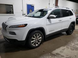 Salvage cars for sale at Ham Lake, MN auction: 2015 Jeep Cherokee Limited