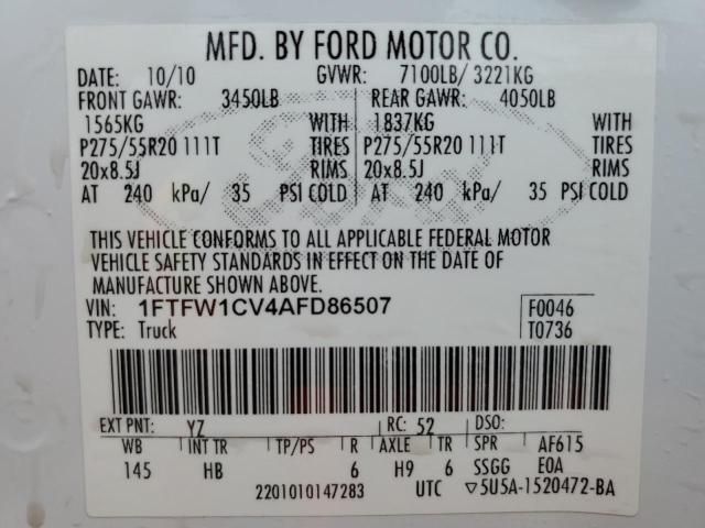 2010 Ford F150 Supercrew