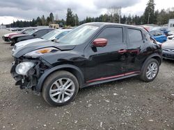 Salvage cars for sale from Copart Graham, WA: 2016 Nissan Juke S