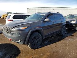 Salvage cars for sale from Copart Rocky View County, AB: 2017 Jeep Cherokee Trailhawk