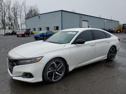 Honda Accord Sport salvage cars for sale: 2021 Honda Accord Sport