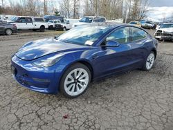 Salvage cars for sale at Portland, OR auction: 2022 Tesla Model 3